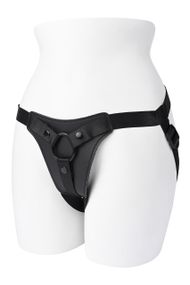 Трусики-ремни для страпона Gender X черные sexstyle