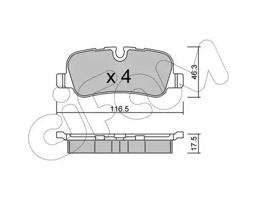 Колодки гальмівні discovery/range rover III/sport 2.7 — 5.002-, CIFAM (8226940) | Зображення 6