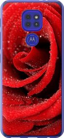 Чехол на Motorola G9 Play Красная роза "529u-2105-17620"