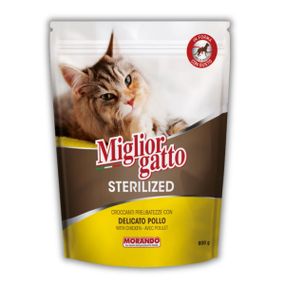 Сухой корм для стерилизованных котов с курицей Morando Migliorgatto Sterilized, 800 гр