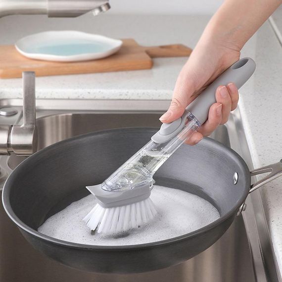 Многофункциональная щетка Decontamination Wok Brush для мытья и чистки с дозатором | Зображення 5