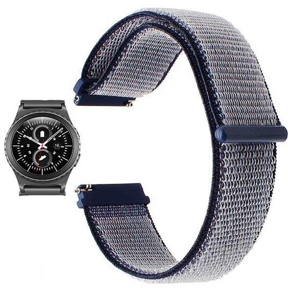 Нейлоновий ремінець Primo для годинника Samsung Gear S2 Classic SM-R732 / RM-735 - Navy Blue