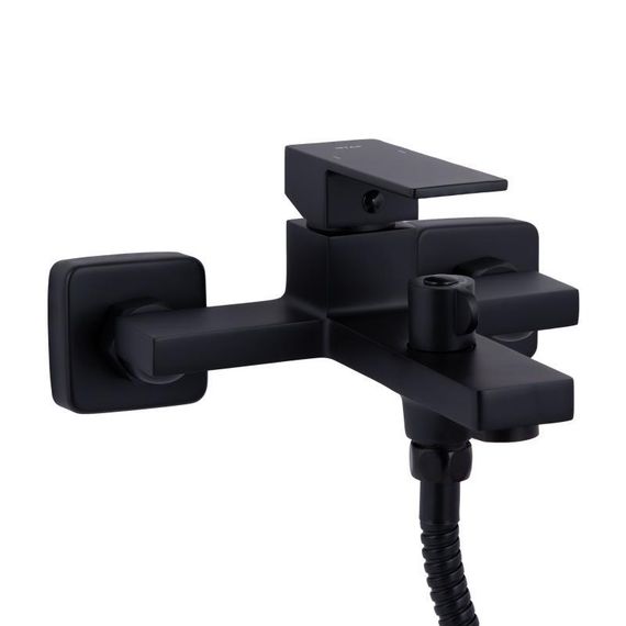 Смеситель для ванны Qtap Gemini (c душевым гарнитуром) QTGEM259BLM45682 Black Matt | Зображення 2