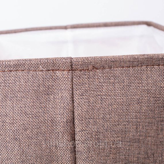 Кошик для білизни 40×33×36 (см) м'який 47 (л) Коричневий HP-41-1 | Зображення 6