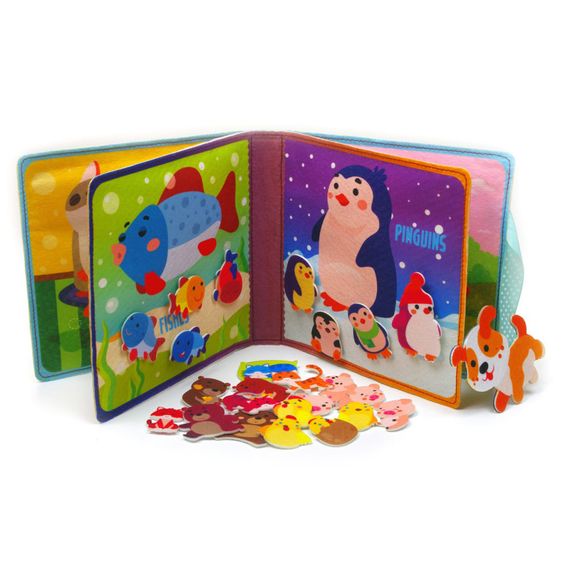 Развивающая фетровая книга для детей "Умный малыш" 823420, 25 липучек | Зображення 2