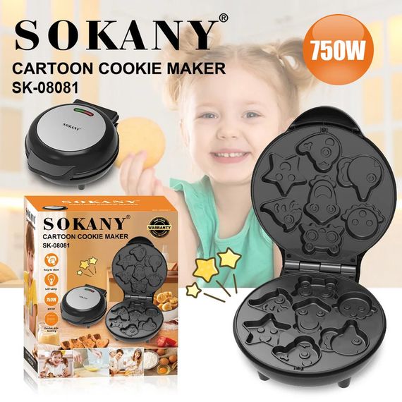 Міні-вафельниця з антипригарним покриттям XPRO SK-08081 Animal (45440-SK-08081_485) | Зображення 3