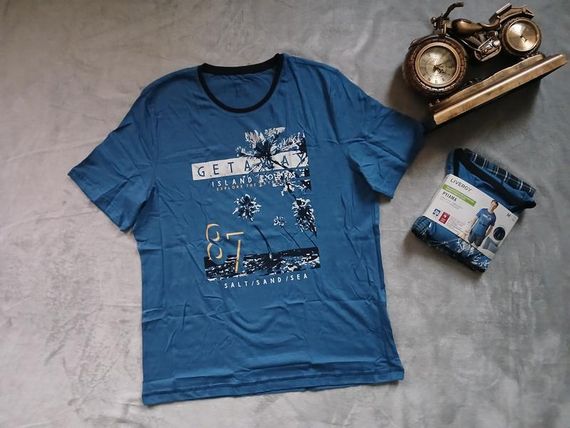 Чоловіча піжама футболка + шорти Livergy | Зображення 1