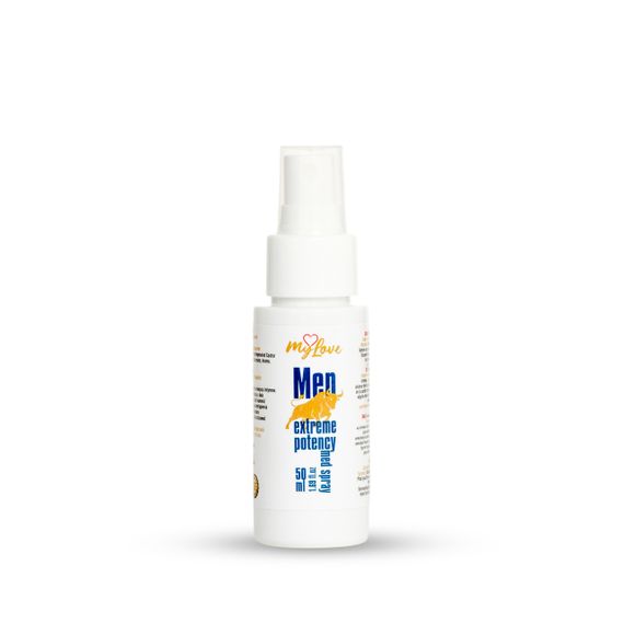 Інтимний спрей-лубрикант для чоловіків - MyLove Man Extreme Potency Med Spray, 50 мл Sex Aura