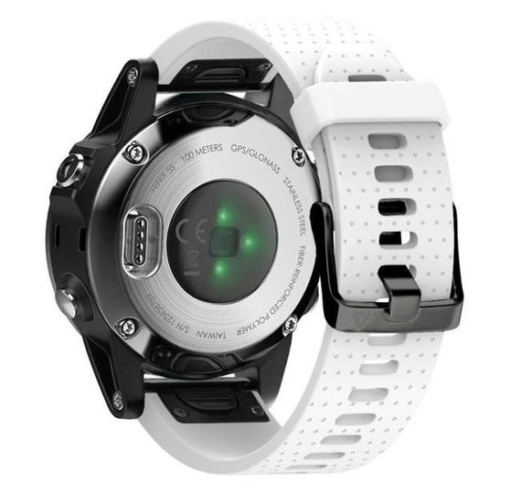 Силіконовий ремінець Primo для годинника Garmin Fenix 5S / 5S Plus / 6S - White | Зображення 1