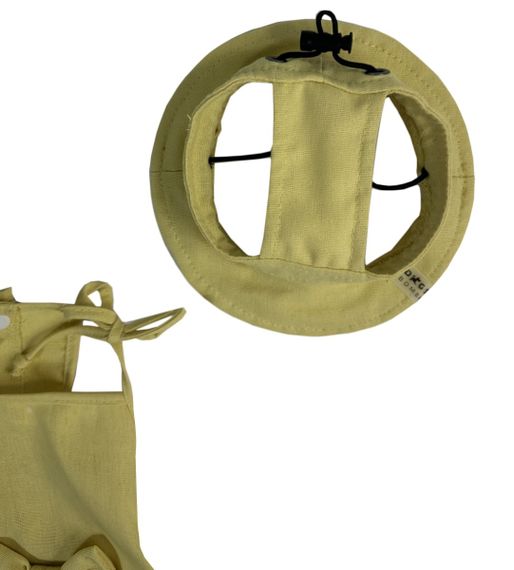 Панамка лляна жовта S-74