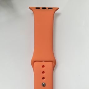 Силіконовий ремінець для розумного годинника Smart Watch 38/40 (Помаранчевий)