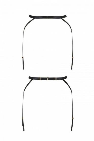 Пояс-стрепы с подвязками для чулок Passion Exclusive MEGGY GARTER BELT L/XL, black sexstyle