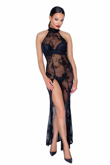 Довга сітчаста сукня Noir Handmade F239 Long tulle dress, 3XL | Зображення 2