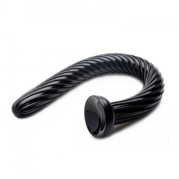 Анальний плаг фалоімітатор для фістингу Ribbed Anal Snake AF506 — ребристий, гнучкий, з присоскою, 48,2 см | Зображення 3