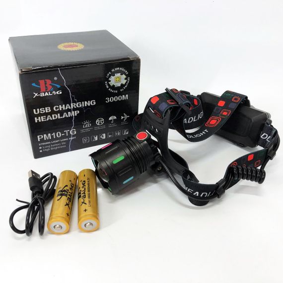 Налобний прожектор SY-8087-PM10-TG, Компактний налобний ліхтар Ліхтарик діодний DS-77 | Зображення 8