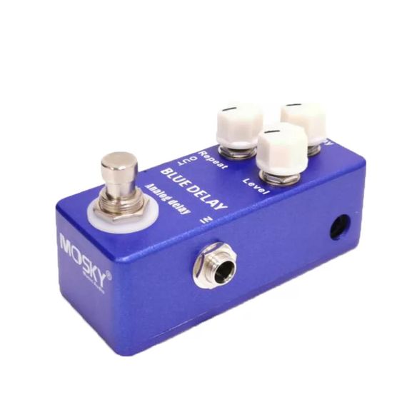 Гітарна педаль ефектів дилей Mosky Blue Delay для електрогітари електрогігітарі гітарі гітари | Зображення 1