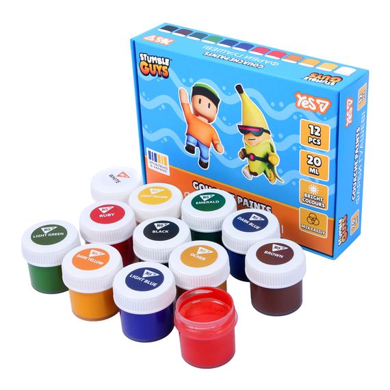 Фарби Гуаш  Stumble Guys YES 230438 12 кольорів Різнокольоровий shop (4823125206371) | Зображення 2