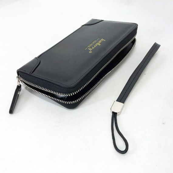 Гаманець шкіряний чоловічий Baellerry leather black, гаманець чоловічий для карток. Колір: чорний | Зображення 6