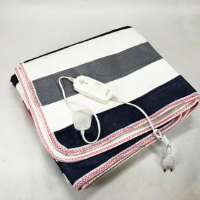 Електропростирадло 150х120 см тепле електро простирадло ковдра з підігрівом смужка YZ-87