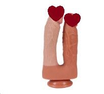 Двойной реалистичный фаллоимитатор Jamie на присоске sexstyle