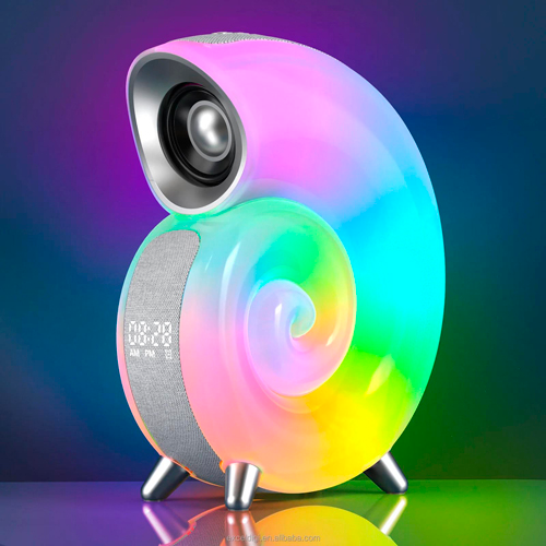 Акумуляторний настільний світильник RGB з годинником і будильником N70, Bluetooth колонка, 5 Вт | Зображення 3