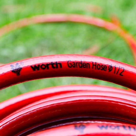 Worth Garden Hose, 3-шаровий, 5 м, 13 мм (1/2 дюйма), універсальний водяний шланг, міцна труба хрещат | Зображення 1