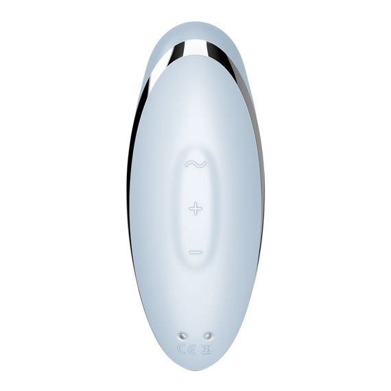 Вибростимулятор-пульсатор Satisfyer Tap & Climax 2 Blue, эффект постукивания пальцем | Зображення 5