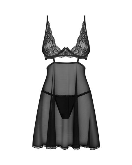 Бэби-долл Obsessive Nutris babydoll & thong M/L | Зображення 2