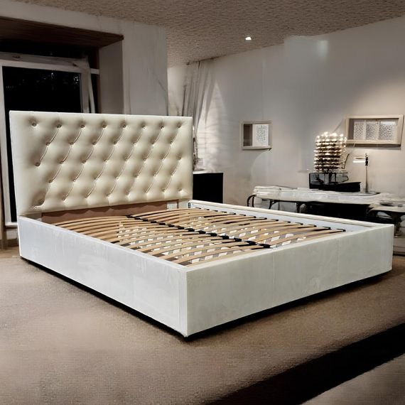 Двоспальне ліжко з м`яким узголів`ям LION Аврора Лілі 88 140х200 см (LION-041680) | Зображення 4