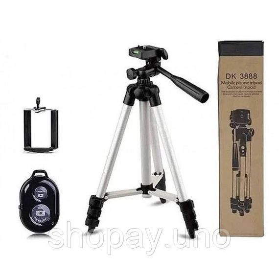 Трипод триногу штатив Tripod DK-3888 з пультом Bluetooth | Зображення 8