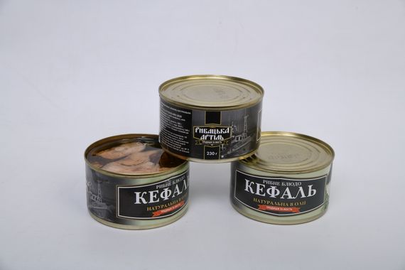 Кефаль натуральная в масле Рыбацкая Артель 230 г | Зображення 2