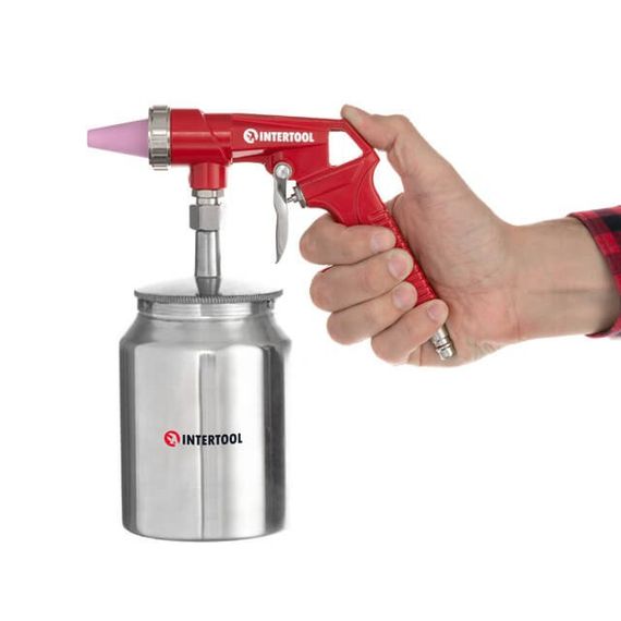 Пістолет піскоструминний пневматичний із металевим бачком INTERTOOL PT-07071 | Зображення 4