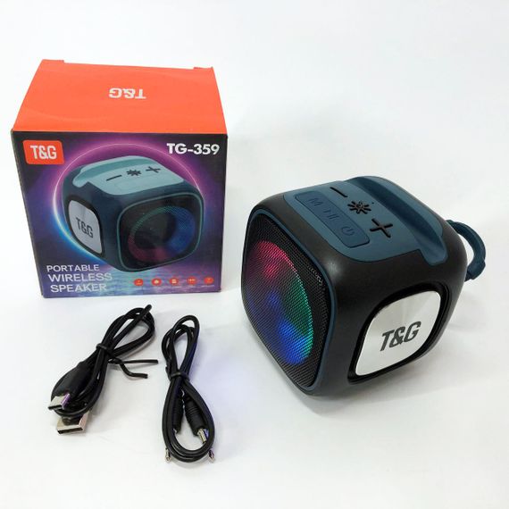 Портативна Bluetooth колонка TG359 7W з RGB підсвічуванням. RQ-450 Колір: чорний | Зображення 3