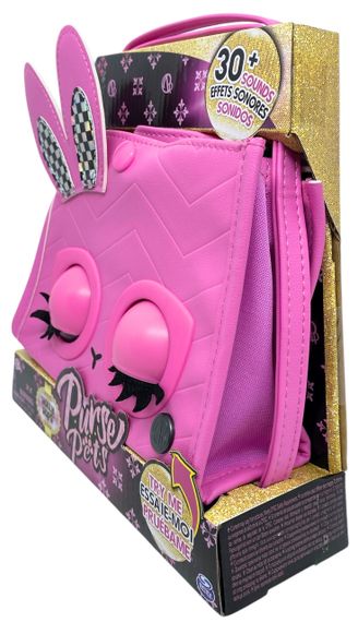 Сумочка Purse Pets зайчик Holly Hops кліпають очі видає звуки та мелодії рожева | Зображення 6
