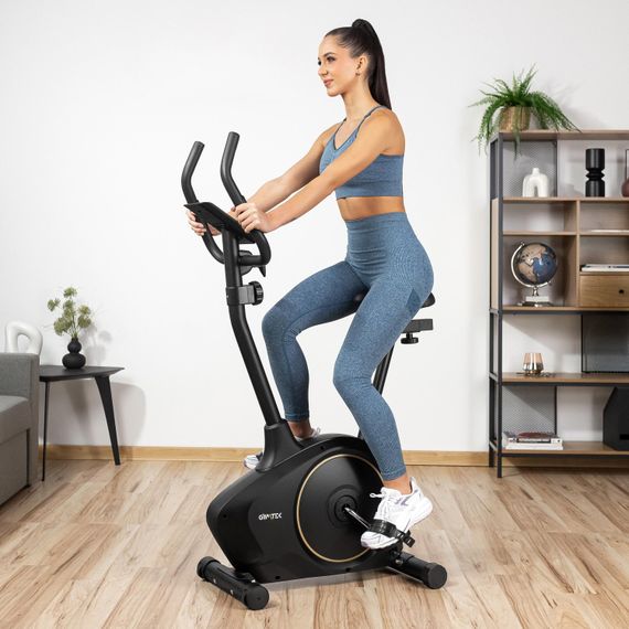 Велотренажер Gymtek XB1400 магнітний золотий | Зображення 1