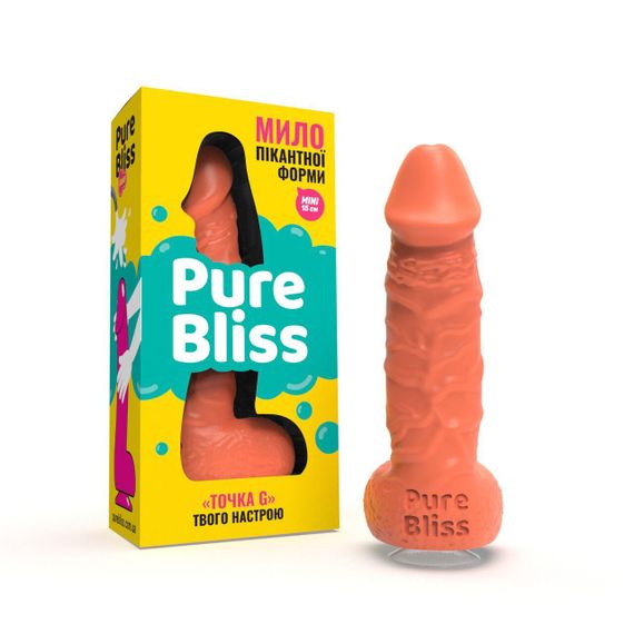 Крафтовое мыло-член с присоской Pure Bliss MINI Coral, натуральное sexstyle | Зображення 2