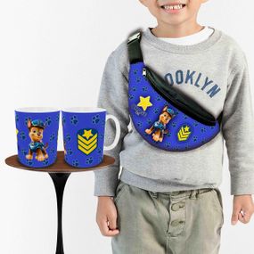 Подарочный набор :Сумка-бананка+ Кружка Щенячий патруль"Paw Patrol" детский,для мальчика (00243)