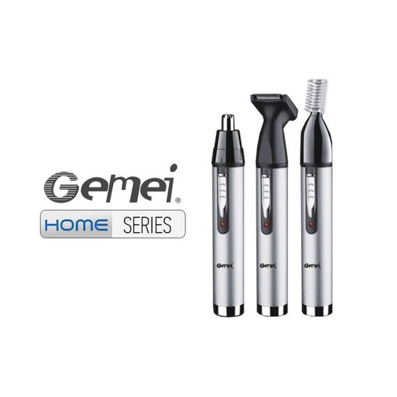 Тример GEMEI GM-3107 3 в 1 для бороди, брів, вух | Зображення 4