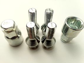 Болти секретні М12х25х1,50, Walline (375093 Н2) наруг./хром/конус