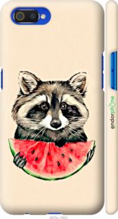 Чохол на Realme C2 Єнотик з кавуном "4605m-1852-2448"