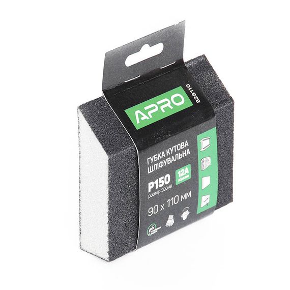 Губка шліфувальна APRO чотиристороння кутова P150 8281101