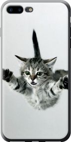 Чехол на iPhone 8 Plus Летящий котёнок "2322u-1032-17620"