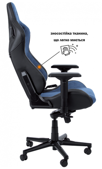Кресло геймерское GT RACER X-8005 Light blueBlack | Зображення 2