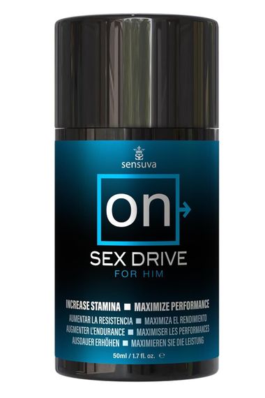 Крем для повышения либидо у мужчин Sensuva ON Sex Drive for Him 50 мл, с натуральными экстрактами