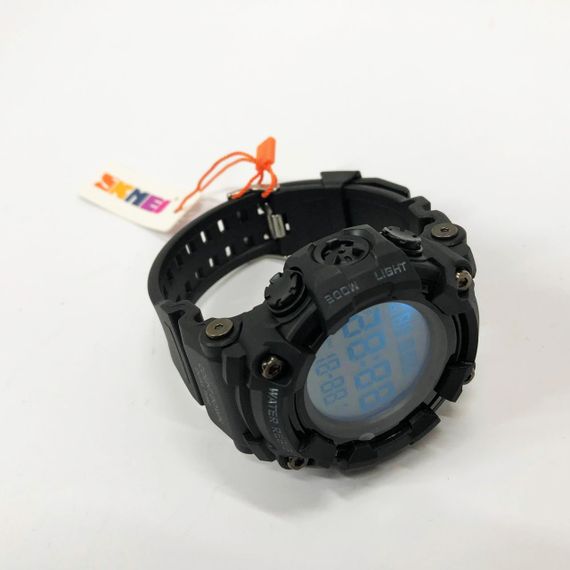 Годинник наручний чоловічий SKMEI 1968BKWT BLACK-WHITE, годинник армійський скмей | Зображення 9