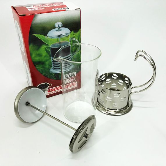 Заварник френч-прес Unique UN-1151 0.35 л, Колба Френч для чаю, Френч-прес для міцної кави | Зображення 5