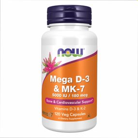 MEGA D-3 &amp; MK-7 - 120 vcaps