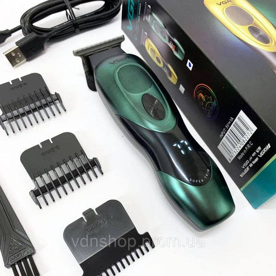 Електрична машинка для стрижки потужна VGR V-227, Надійна машинка для стрижки Тример скронь JD-43 | Зображення 1