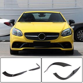 Карбоновые накладки на передний бампер (для Base 2016-2020) для Mercedes SLK R172