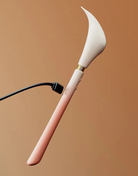 Розкішний вібромасажер Zalo – Calla Blossom Pink, двосторонній, 2 мотори | Зображення 9